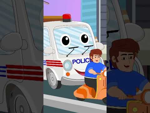 Poilce Car Finger Family#trending #shorts #viral #ytshorts #rhymes #cartoon #nurseryrhymes #learning