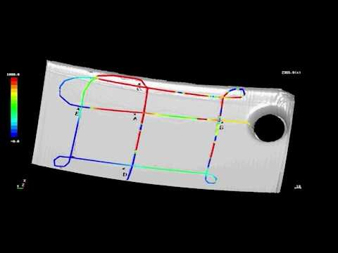 FBI-Gauge 洗面ボウルヒートショック温度／ひずみ同時計測（ひずみ）