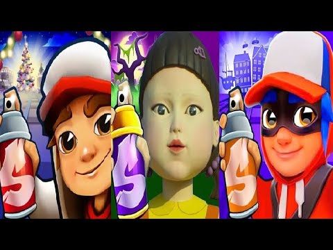 Subway Surfers CHRISTMAS 2024 VS Copenhagen 2022 VS Squid Game Doll Gameplay HD