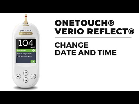 Change pre-set Date and time in OneTouch® Verio Reflect Meter