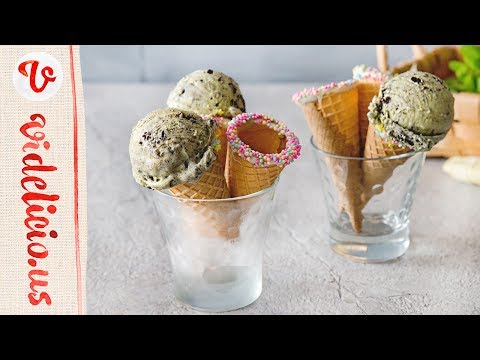 「チョコミン党」必見！ミント・チョコクッキーアイスクリームのつくり方 | Fresh Mint Chocolate Cookie Ice Cream