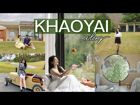 Khaoyai vlog 2023🌳นอนที่พักกลางหุบเขา+คาเฟ่เปิดใหม่มุมถ่ายรูปเพียบ | Holidear