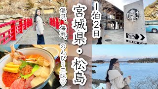 【絶景&美味】日本三景松島をのんびり観光⛩松島海岸温泉・海鮮丼・絶景スターバックス〜宮城Vlog