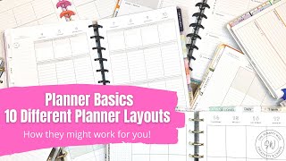 How to Plan: 10 Different Planner Layout Options || Planner Basics || The Happy Planner