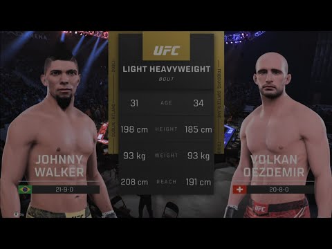 FCL Presents ULTIMATE FIGHTING CHAMPIONSHIP WILLIAMS vs. JONES Johnny Walker vs. Volkan Oezdemir