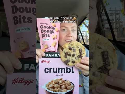 TRYING CRUMBL COOKIE PRODUCTS?! 🍪🥣 #crumbl #dessert #foodreview