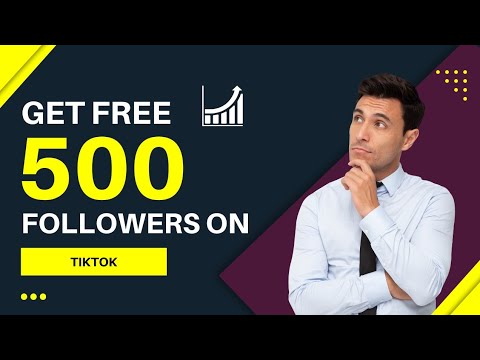 How to get 500 free followers on tiktok. how to increase Tiktok followers. free tiktok followers.