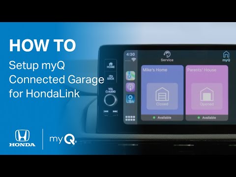 How-to use myQ Connected Garage for HondaLink