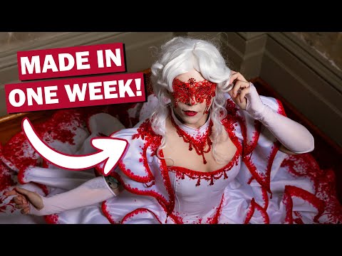 I made a vampire/fae ballgown in 7 DAYS!