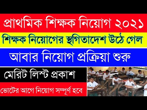 Primary TET New Update|WBBPE|প্রাথমিক শিক্ষক নিয়োগের স্থগিতাদেশ উঠল|শুরু শিক্ষক নিয়োগ|Merit List