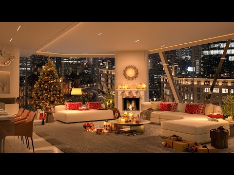 Noel Jazz Serenity 2025 🎄 | Warm Living Room Retreat with Peaceful Holiday Melodies