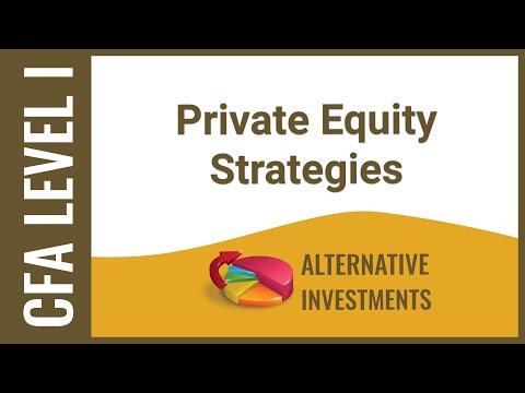 CFA Level I Alternative Investments - Private Equity Strategies