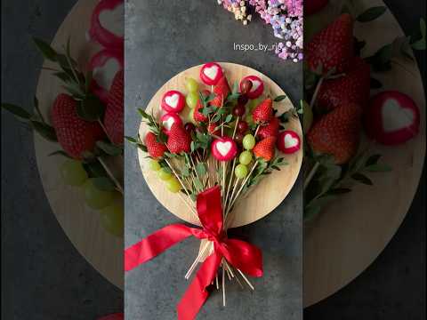 Fruit Bouquet Ideas 💐Inspiration for Valentine’s Day ✨Fruit and Cheese platter ideas✨