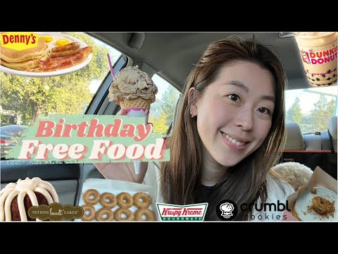 Eating Only FREE Food for 24h: Best Birthday Freebies 2023, RANKED 真有霸王餐？和我一起免费吃喝过生日吧！