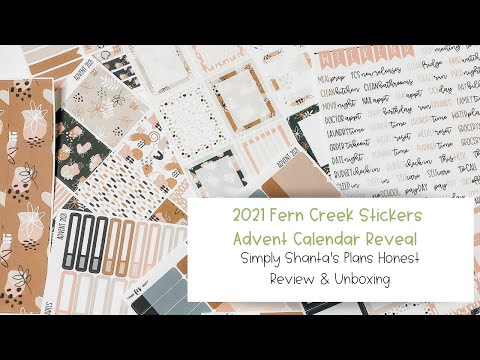 2021 Fern Creek Stickers Advent Calendar | Reveal + Review