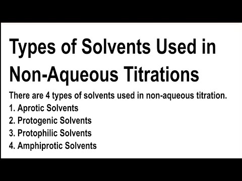 type of solvent used in non aqueous titration#rrbpharmacistexamprepararion#pharmamcq#dsssb#di