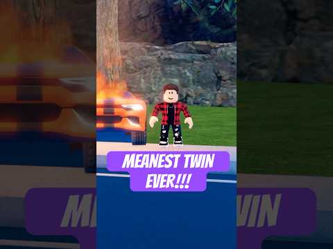 The Worlds MEANEST TWIN! 😭 #roblox #shaneplays #shorts