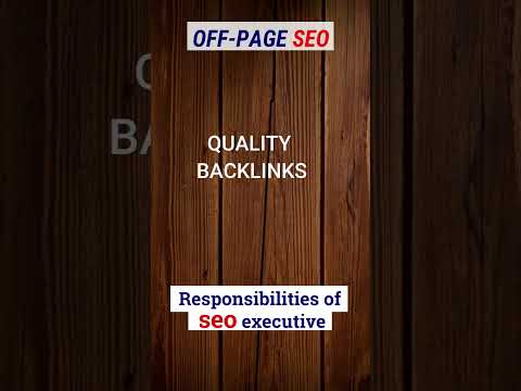 Responsibilities of SEO Executive | SEO Executive work #seo #digitalmarketing #shrots