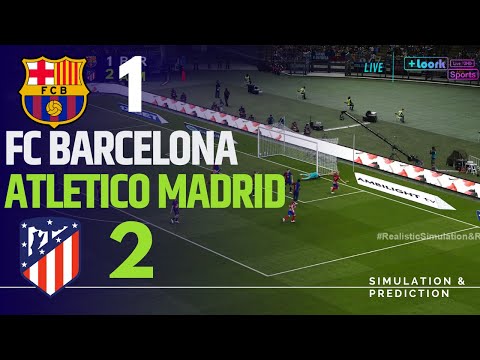 BARCELONA 1-2 ATLETICO MADRID • Highlights • La Liga 24/25 | Simulation/Recreation