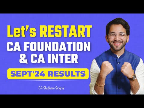 Why ME? Why did I fail? Let's Restart | ICAI | CA Foundation and CA Intermediate Sept 24