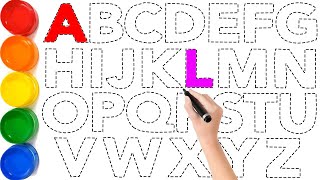 ABC for Kids | Alphabet Drawing Tutorial Step by Step | Learn to Write and Read ABC's A to Z Easy.