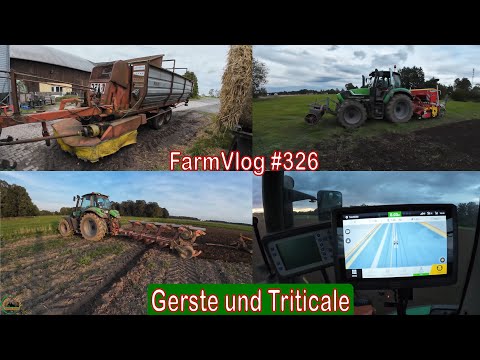 Farmvlog #326: noch ein Mähladewagen!? | Gerste und Ttriticale säen