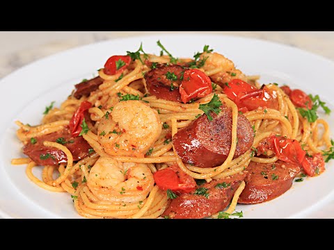 CAJUN SAUSAGE & SHRIMP SCAMPI RECIPE