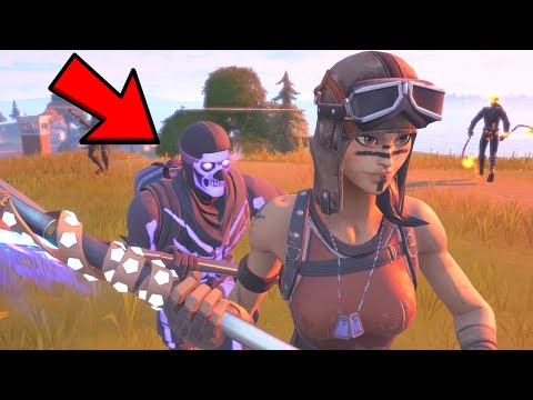 Trolling Players with My Purple Skull Trooper...