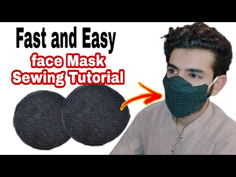 (All Sizes) Face Mask Sewing Tutorial/Very Easy Fabric Mask - How to make a simple Face Mask at Home