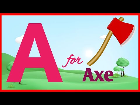 Phonics with TWO Words - A for Apple Song - ABC Baby Songs