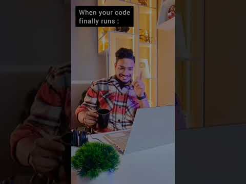 When your Code finally works #coding #jobs #internship #shorts