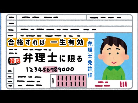 【いらすとや】取りたい！弁理士運転免許。