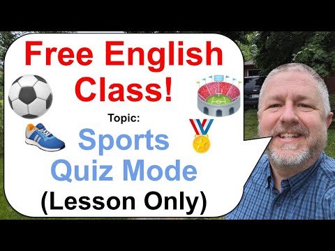 Let's Learn English! Topic: Sports Quiz Mode! 👟🏅⚽ (Lesson Only)