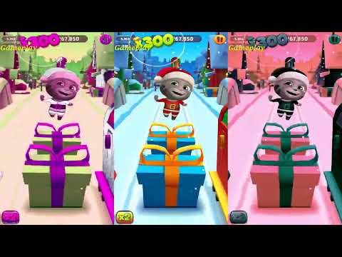 Colors Reaction Talking Tom Gold Run New Update Christmas 2024 Santa Tom VS Boss Fight