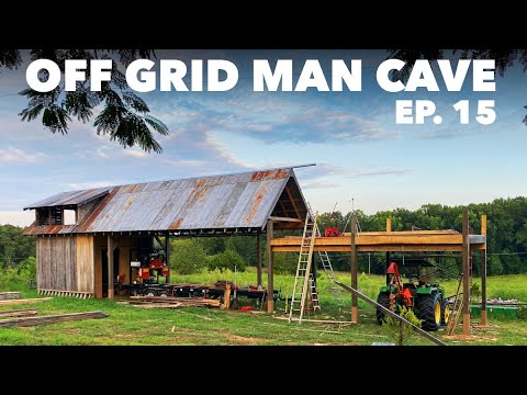 $2,000 HOUSE - 24 Foot Addition - OFF GRID MAN CAVE  - EP. 15