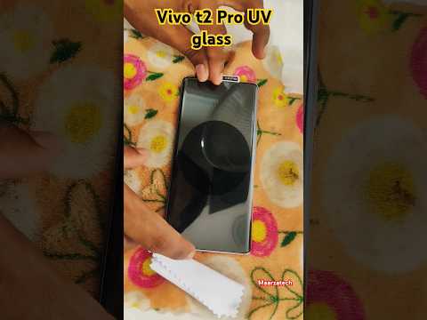 Vivo T2 Pro curved display ultra UV glass testing and #ultrasyncblue #viralvideo #smartphone