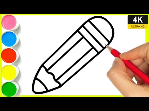 How to draw a pencil || Written pencil drawing easy step by step || school pencil drawing By Arya.