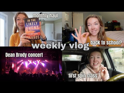 weekly vlog living my best random life | monthly restock, back to college at 24? trying spin etc