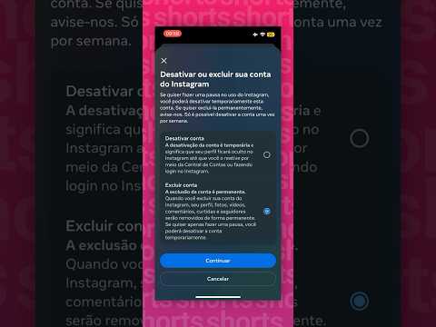 COMO EXCLUIR MINHA CONTA NO INSTAGRAM #Dicas