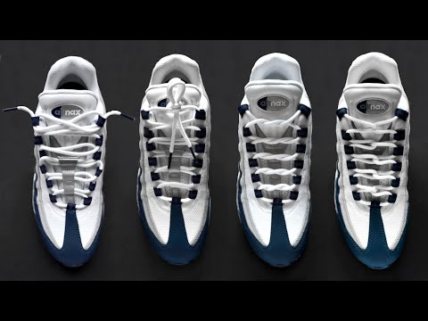 4 WAYS HOW TO LACE NIKE AIR MAX 95 | Nike Air Max 95 lacing tutorial