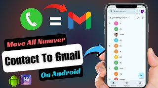 How To Move Mobile Contacts To Gmail Account | Transfer Mobile Contacts To Gmail Account