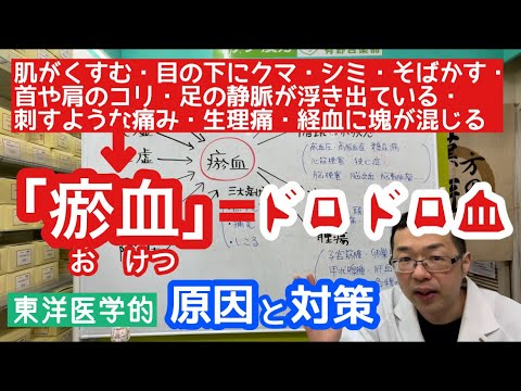 『瘀血』・・・ドロドロ血液の原因と対策【東洋医学】