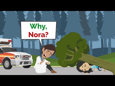 Nora CRASHED | Easy English story | English conversation practice | No Aliens