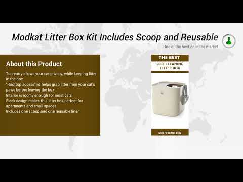 Modkat Litter Box Kit Includes Scoop and Reusable Liner