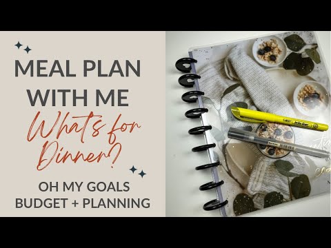 MEAL PLAN WITH ME - What’s for Dinner | Happy Planner | Trying to Stay Healthy | BUDGET CHANNEL