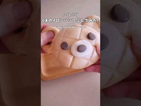 【ASMR】可愛いクマのメロンパンをぶっ潰す！！！！！！！一応#おままごと界隈 です、、#asmrtoys #fakefood #スライム #cooking #crash