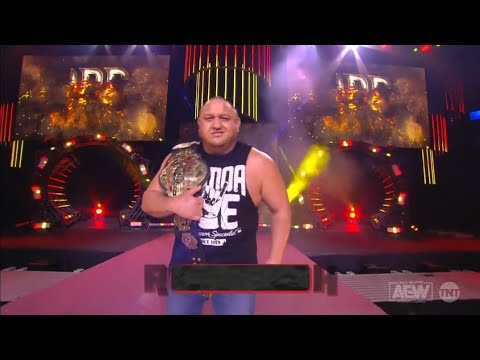 Samoa Joe Entrance on Rampage: AEW Rampage, Sept. 9, 2022