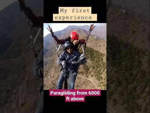 My first experience ....Paragliding at Manali from 6000 ft above 👍🔥 Must try once in your life time