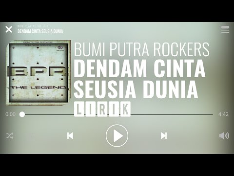 Bumi Putra Rockers - Dendam Cinta Seusia Dunia [Lirik]