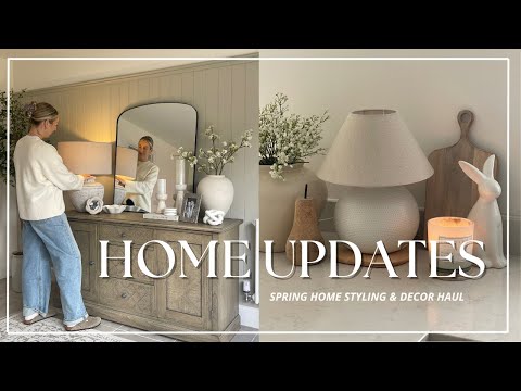 SPRING HOME UPDATES & HOMEWARE HAUL| HOMESENSE, DUNELM & H&M HOME| Katie Peake